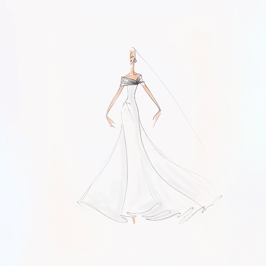 Tissus transparents et souples - croquis 75