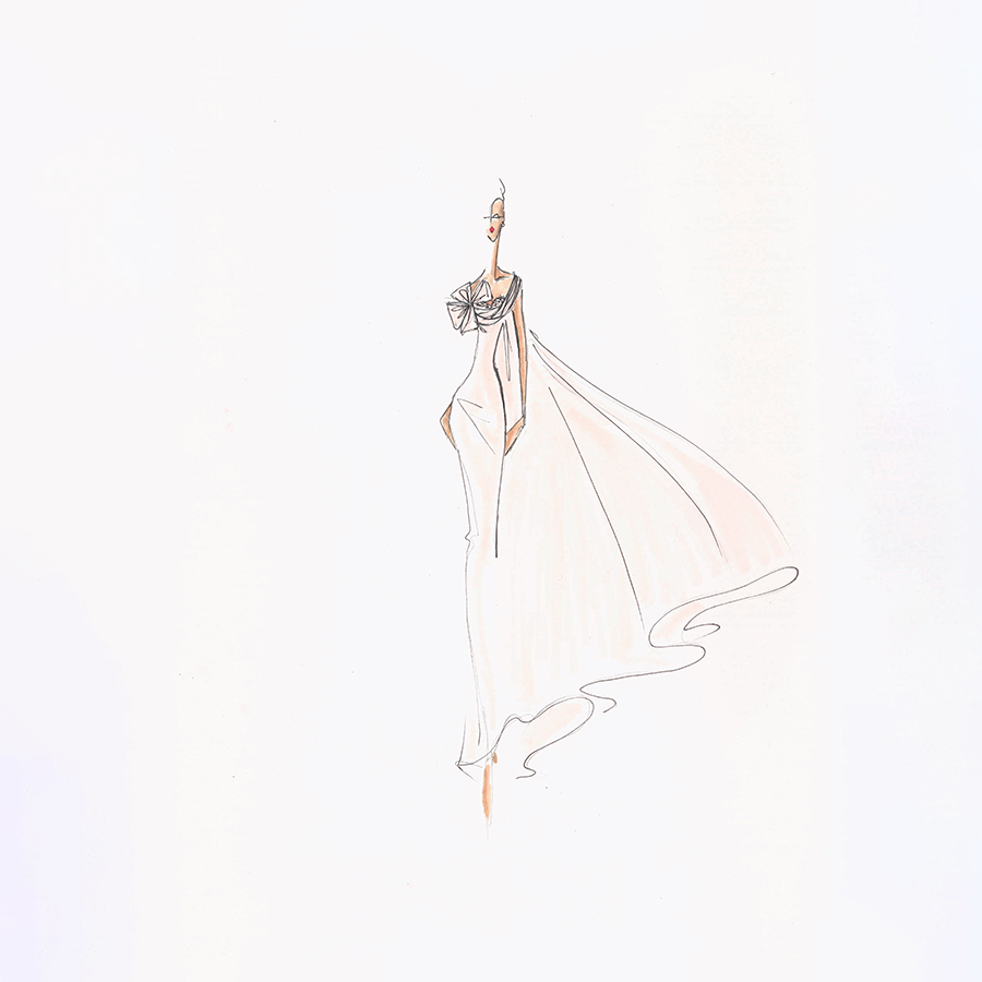 Tissus transparents et souples - croquis 77