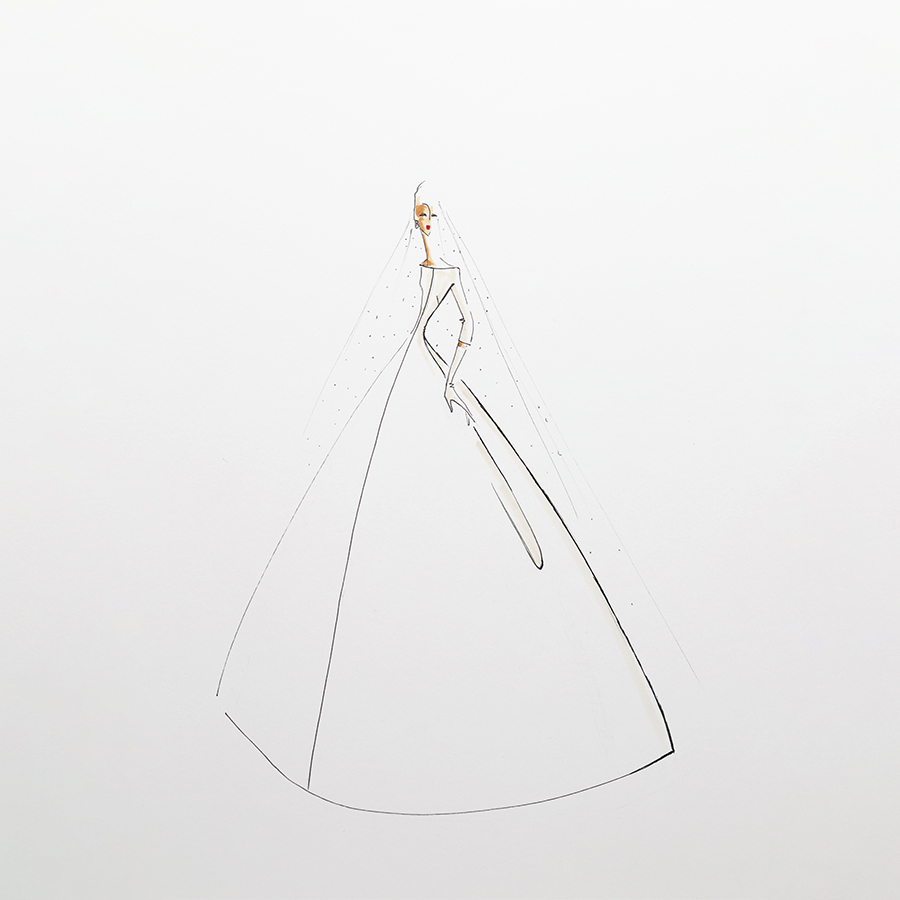 les tissus avec de la tenue et somptueux croquis 10