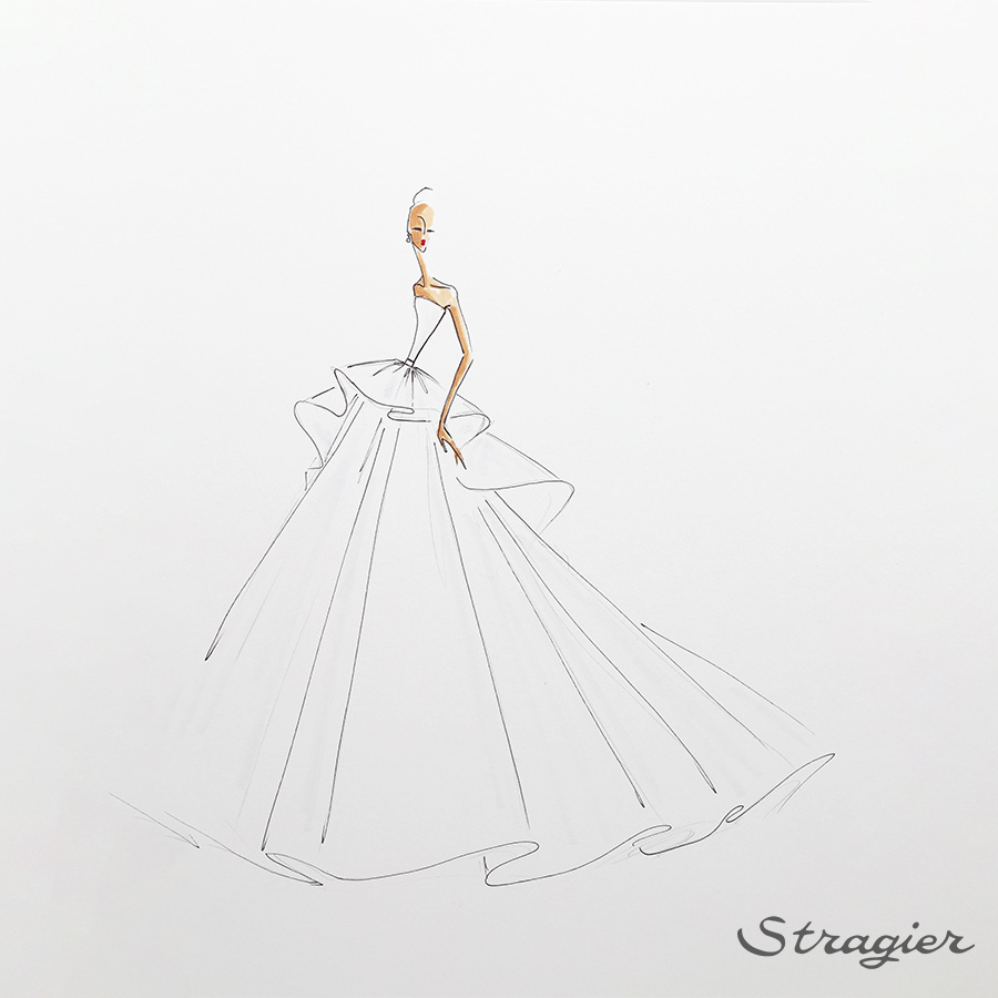 Soies avec de la tenue et légers - croquis 12