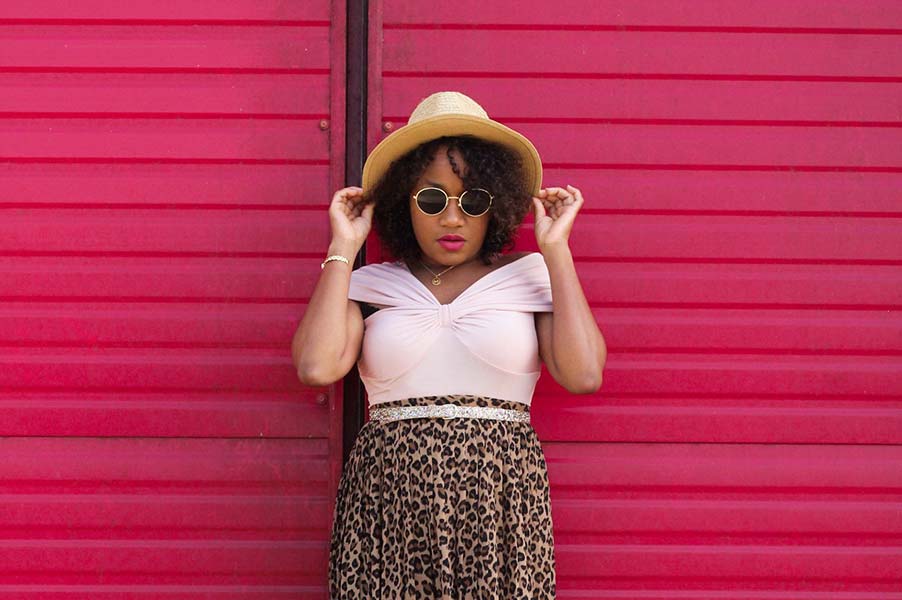 Un chemisier en Jersey Bambou rose blush fait par Joliesbulles