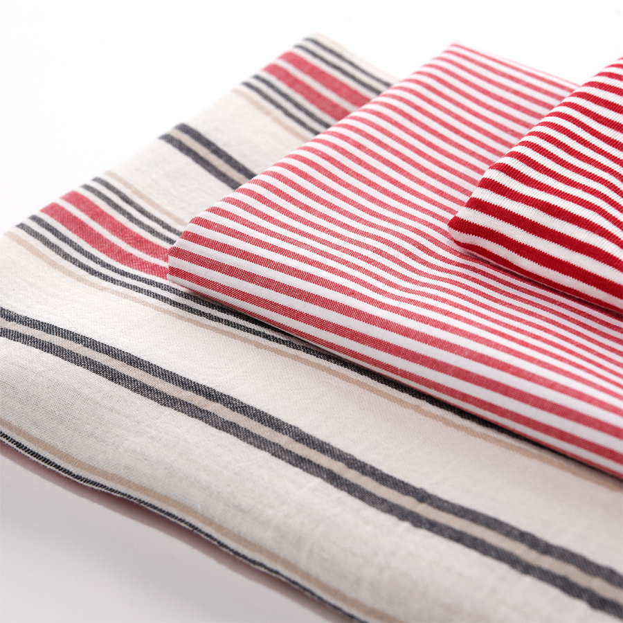 Découvrez nos tissus cotons à rayures