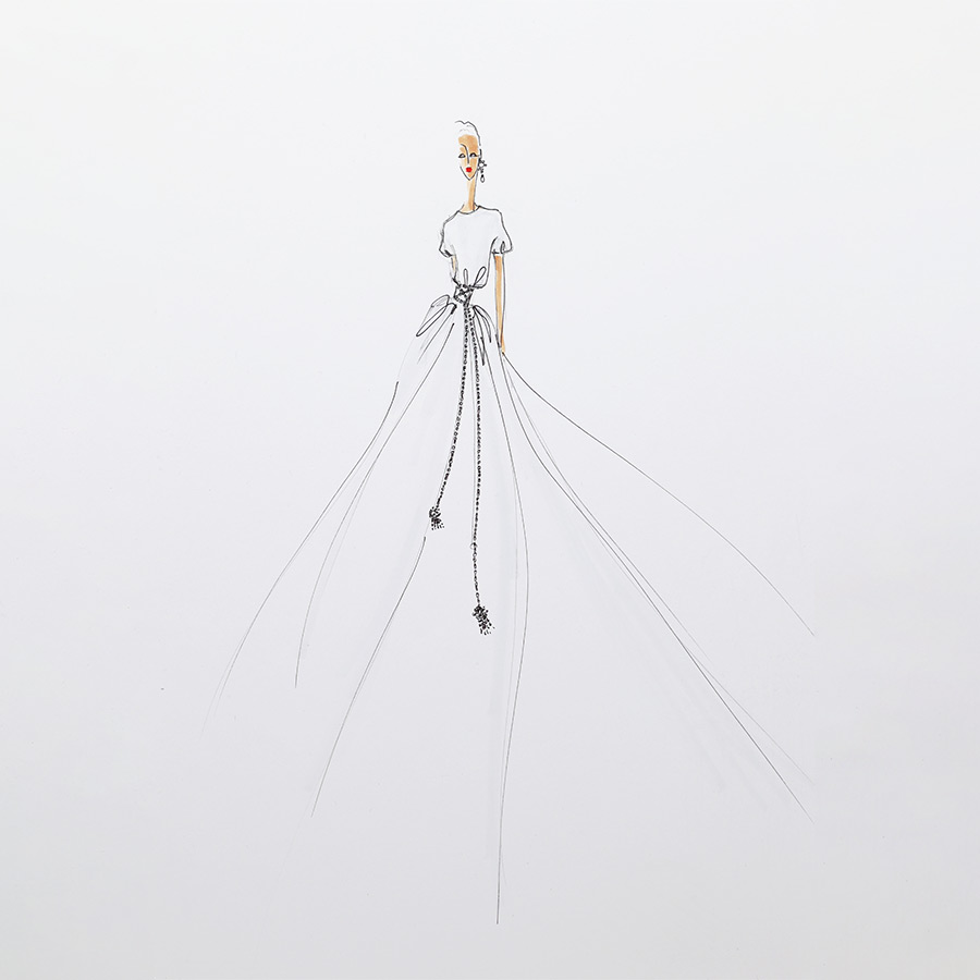 Croquis tissus souples et legers