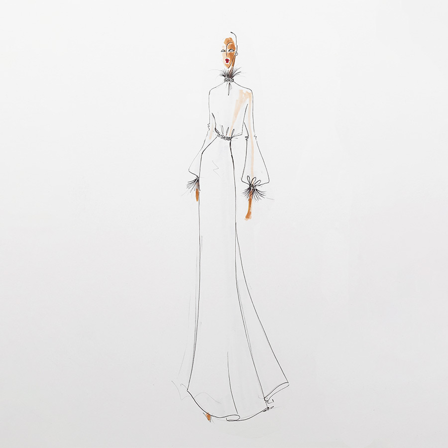 Croquis tissus souples et legers