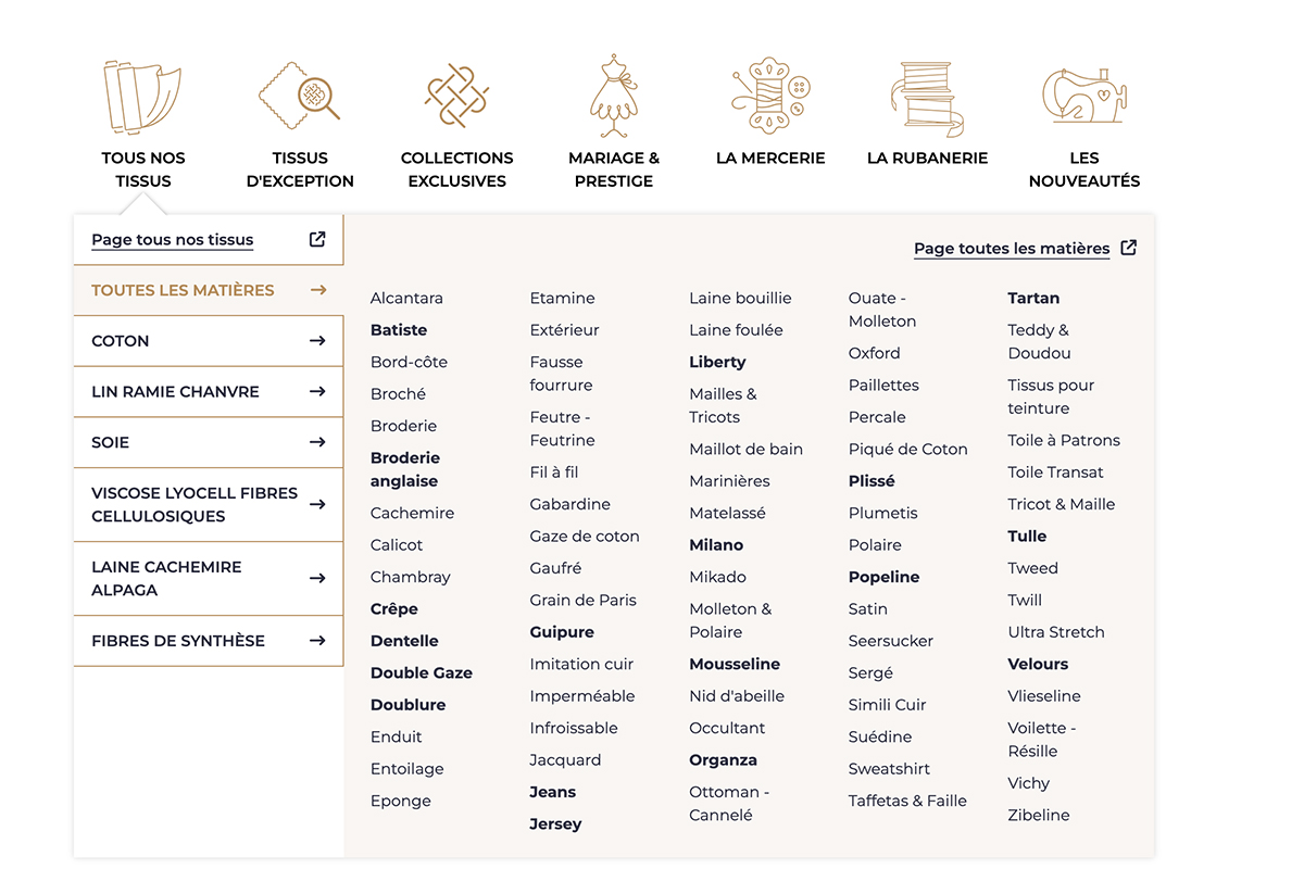 Découvrez le menu Toutes les matières