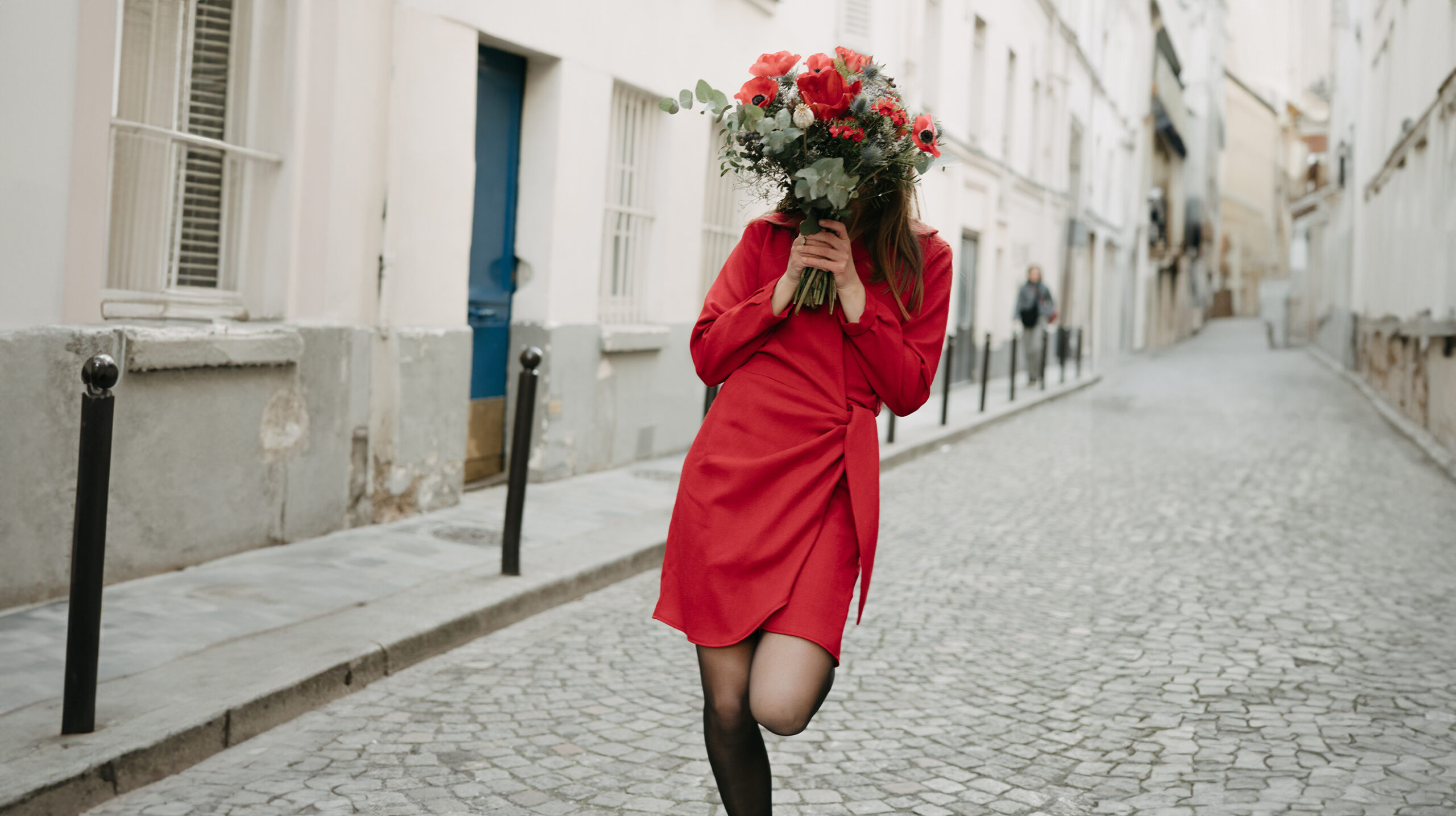Robe en crêpe pure laine
