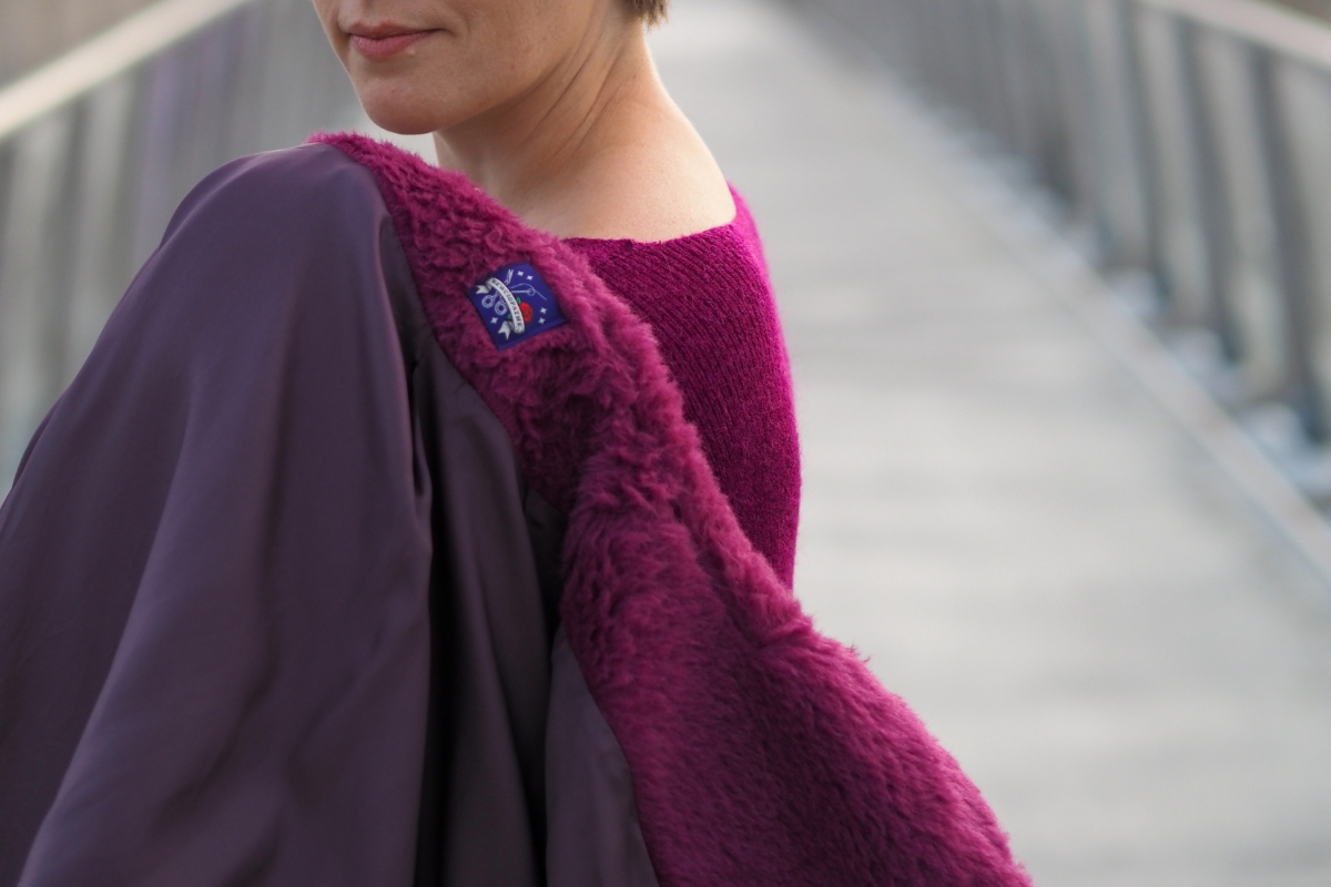 Illustration d'un tissu doublure pour un manteau en laine