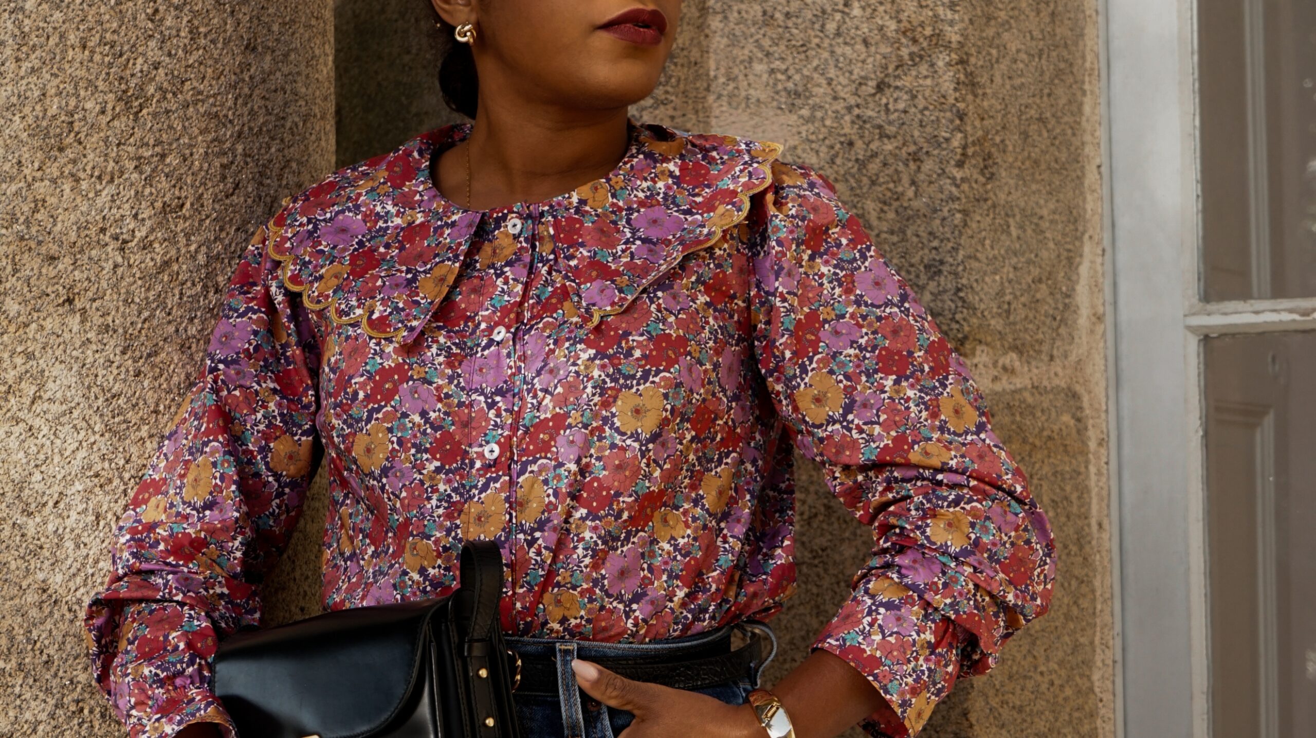 Chemise en Liberty. Meadow song spot par Jolies bulles