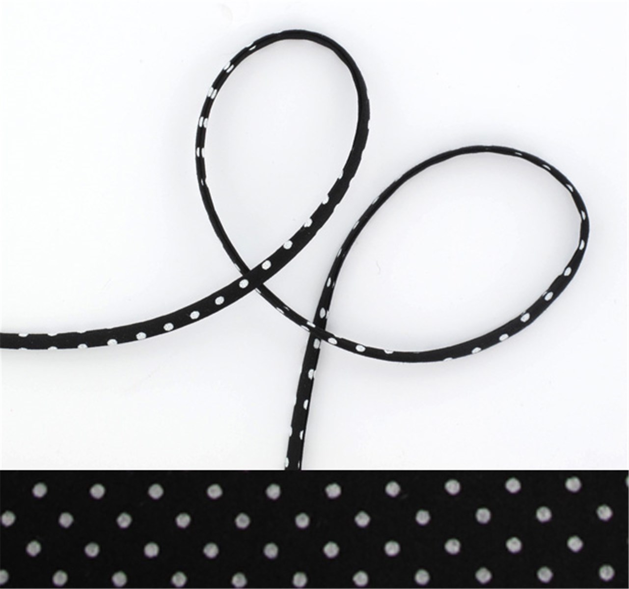 Lawn Cord - Pois 1,5 mm - Noir - 4 mm