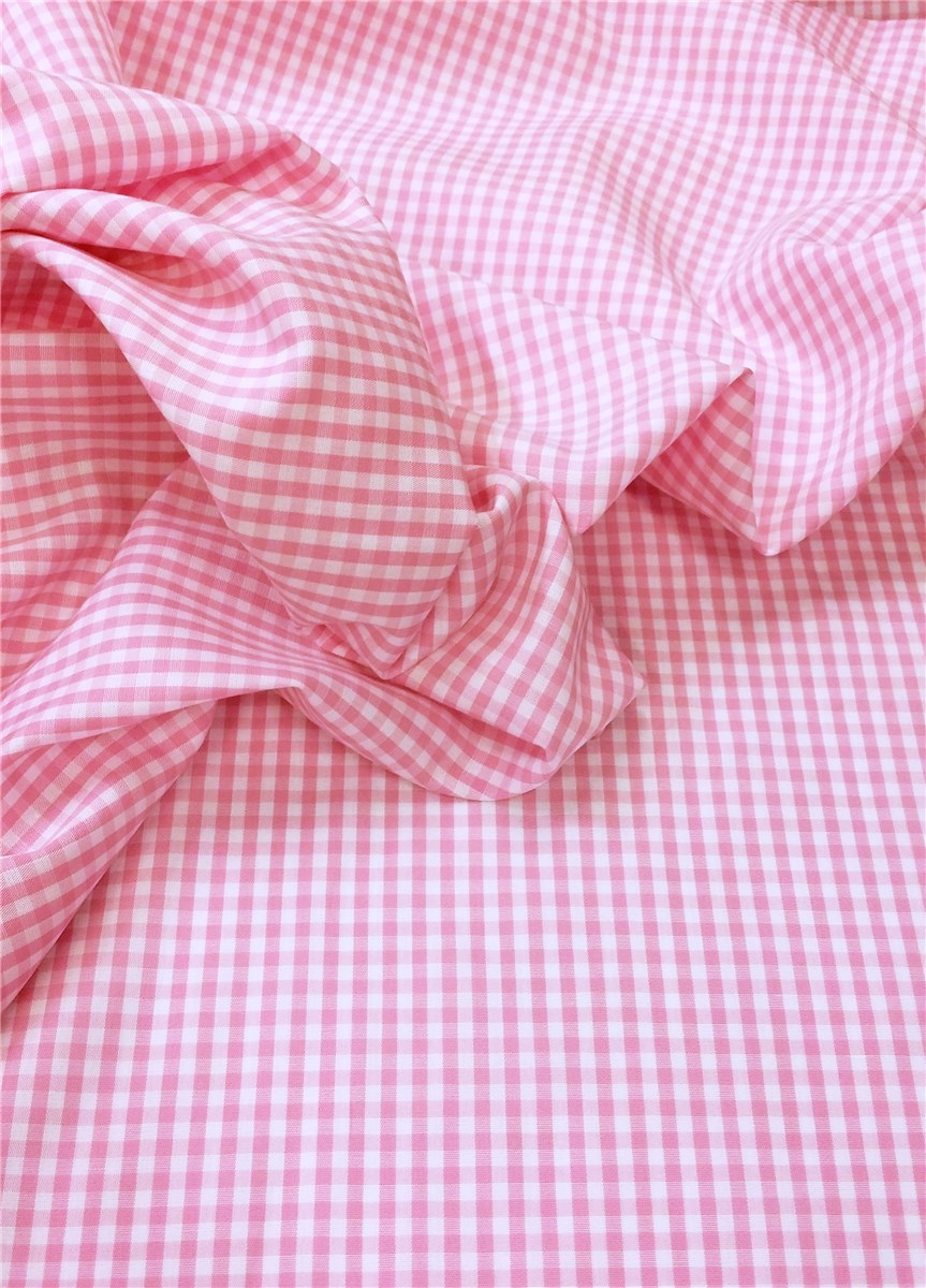 Popeline - Vichy 2,5 mm - Rose