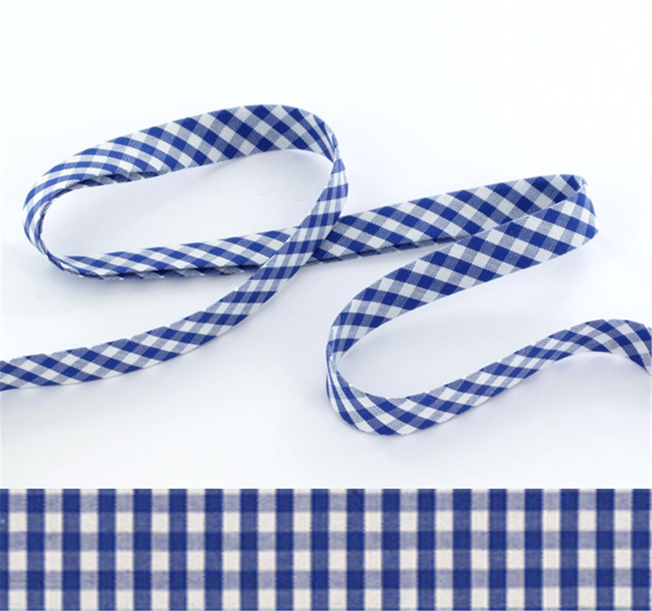 Bias Binding - Vichy 2,5 mm - Océan - 10 mm