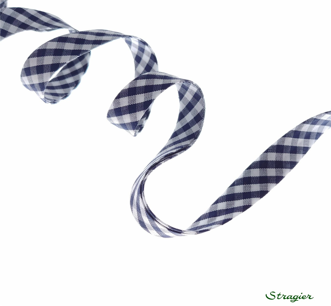 Bias Binding - Vichy 2,5 mm - Navy - 10 mm