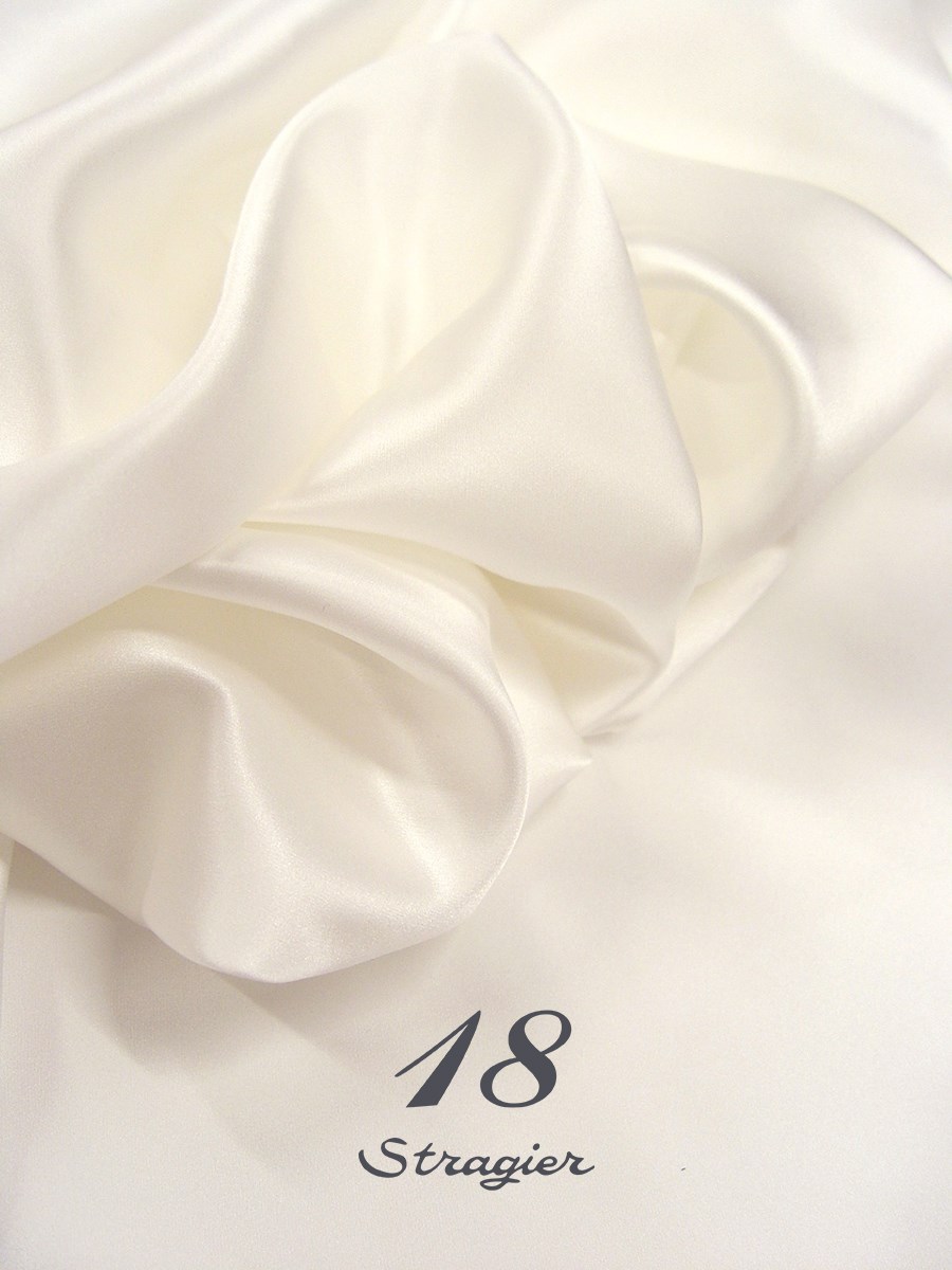 Crêpe Satin - uni - Ivoire clair Stragier