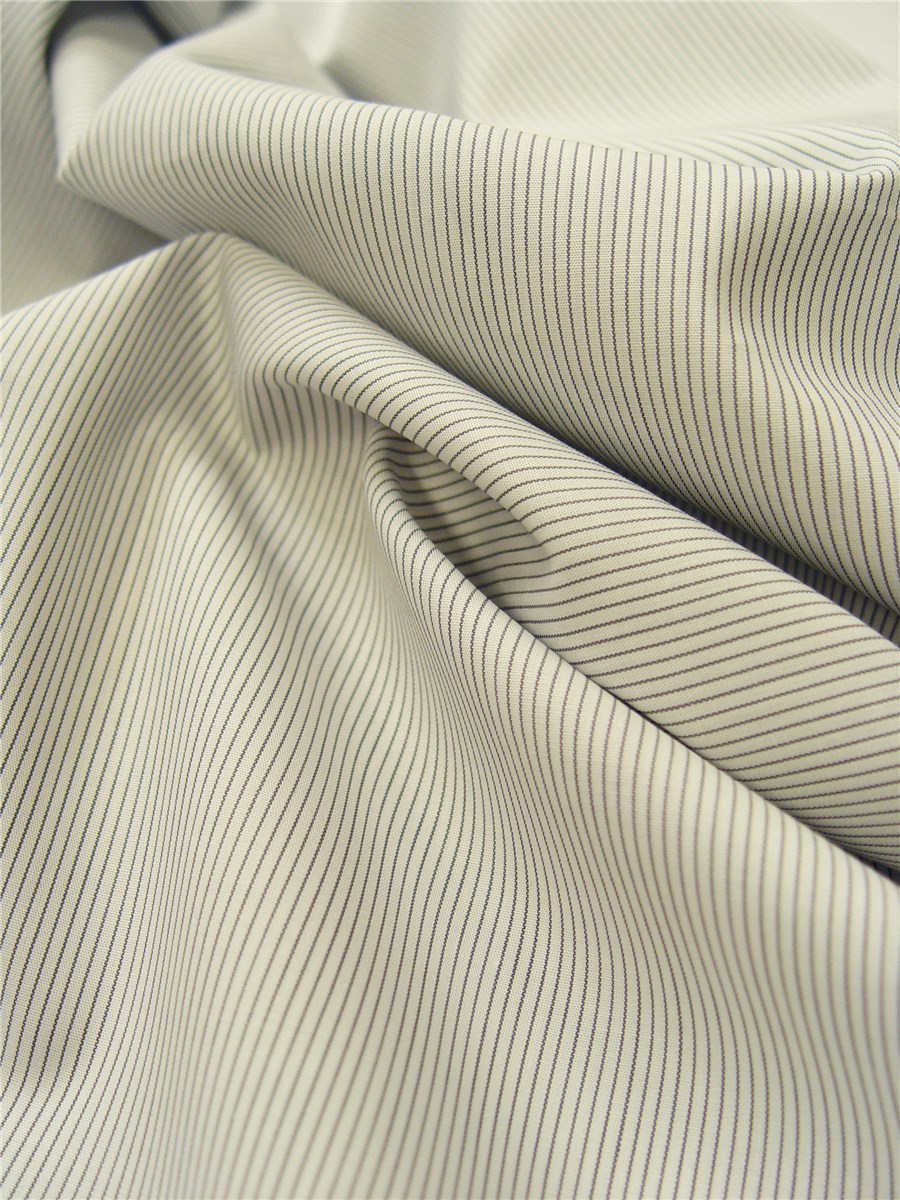Poplin - Micro Rayures - Gris