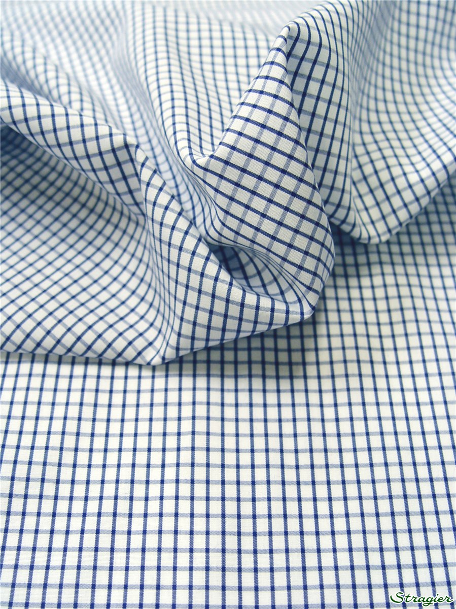 Poplin - Carreaux 5 mm - Ocean