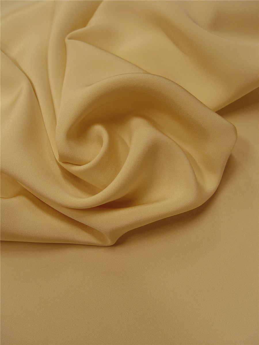 Drap de soie - uni - Jaune Nankin