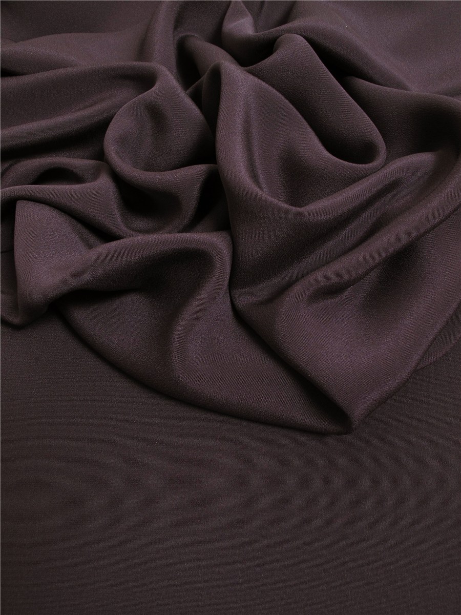Silk Cloth - Plain - Cassis