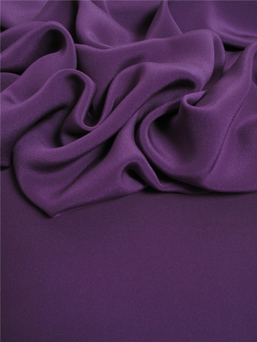 Drap de soie - uni - Violet