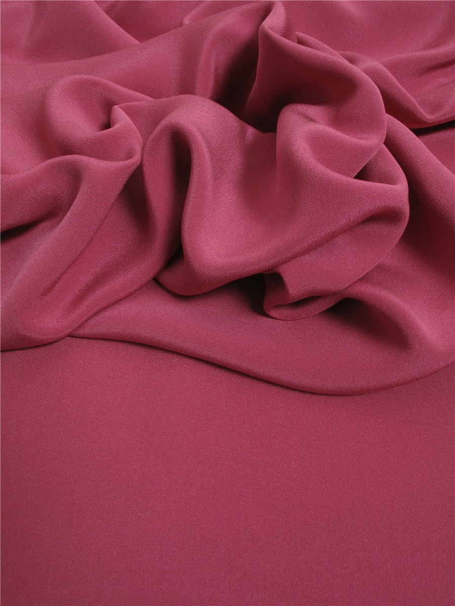 Drap de soie - uni - Framboise