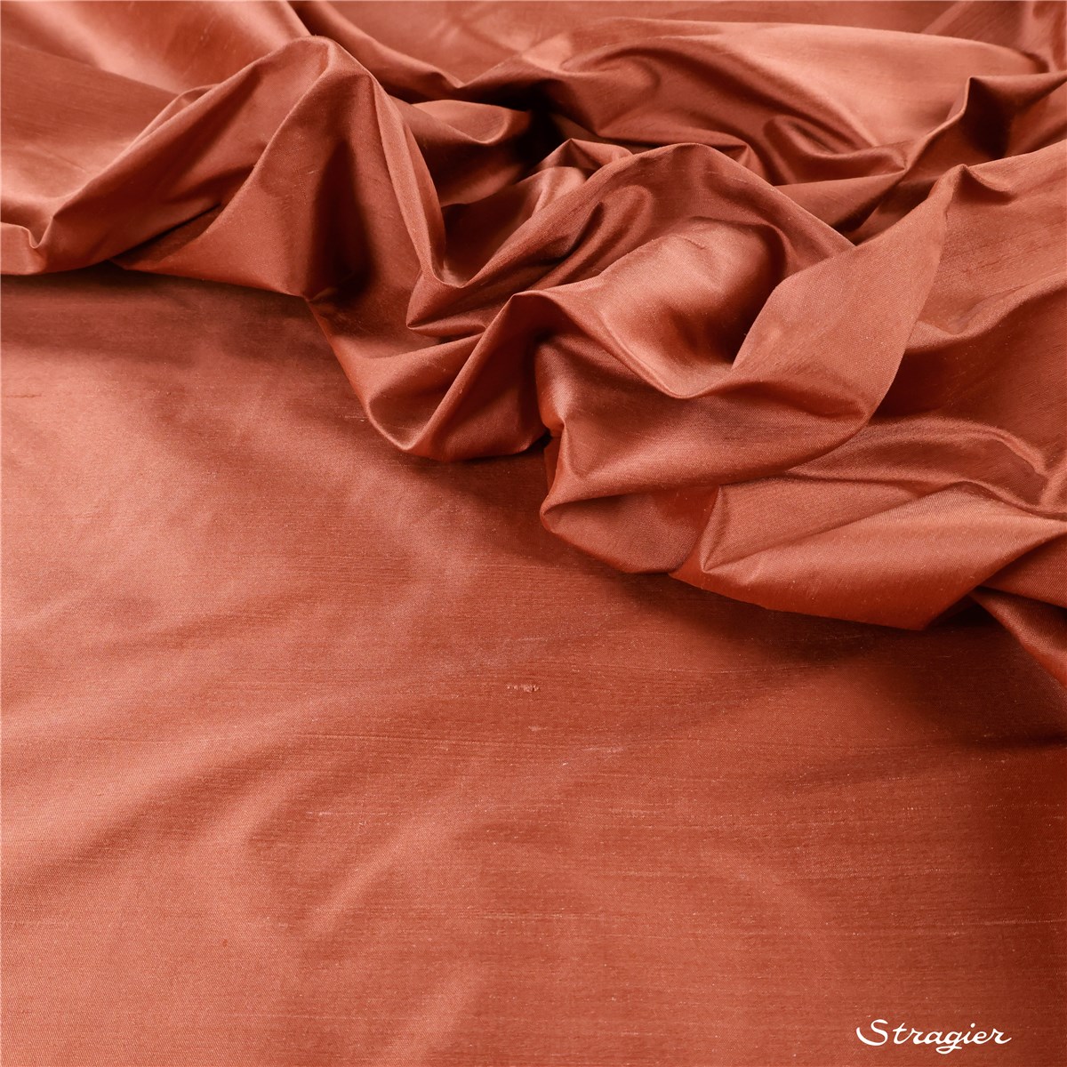 Soie Shantung - uni - Terra Cotta