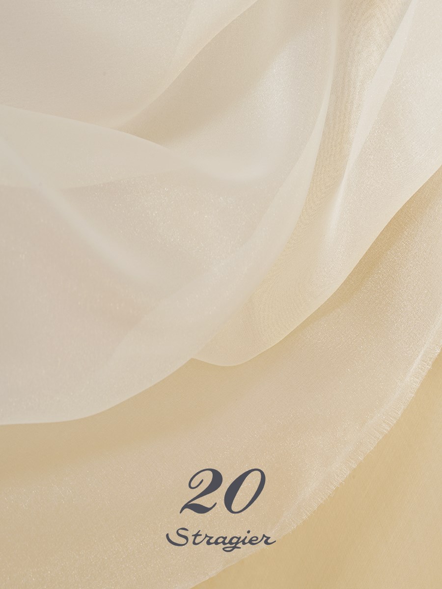 Polyester Organza - Plain - Stragier Ivory