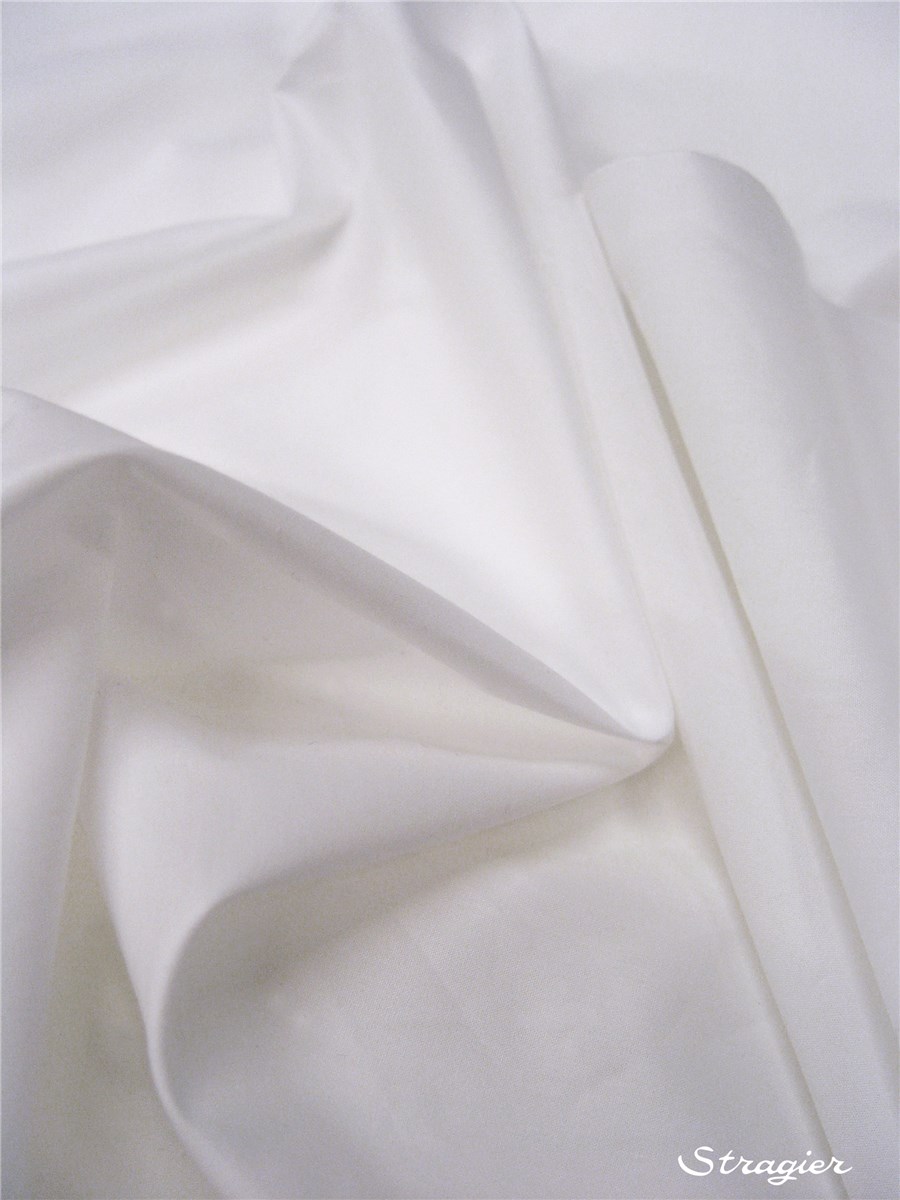 Percale de Coton - Uni - Blanc - 300 cm