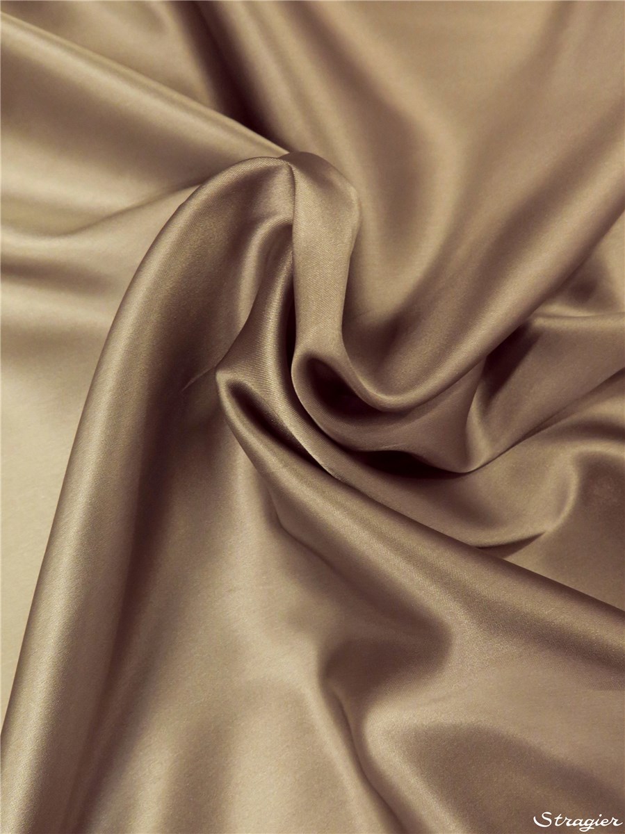 Satin Lining - Plain - Beige Taupé