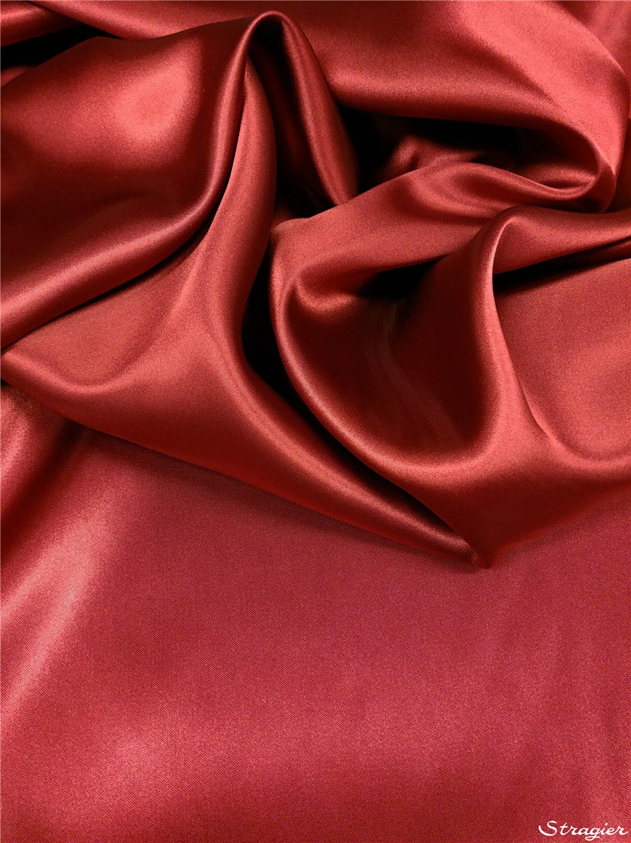 Doublure Satin - uni - Rubis