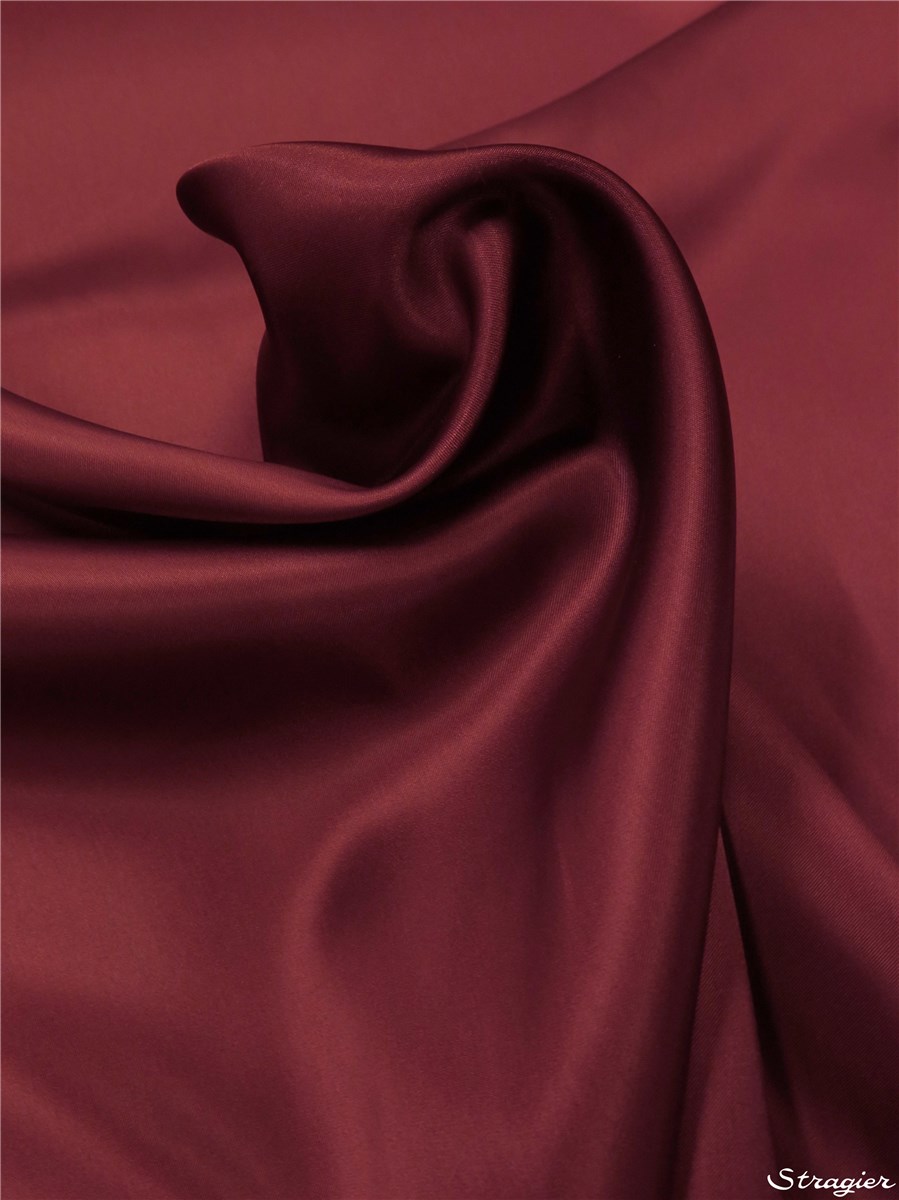 Doublure Satin - uni - Bordeaux