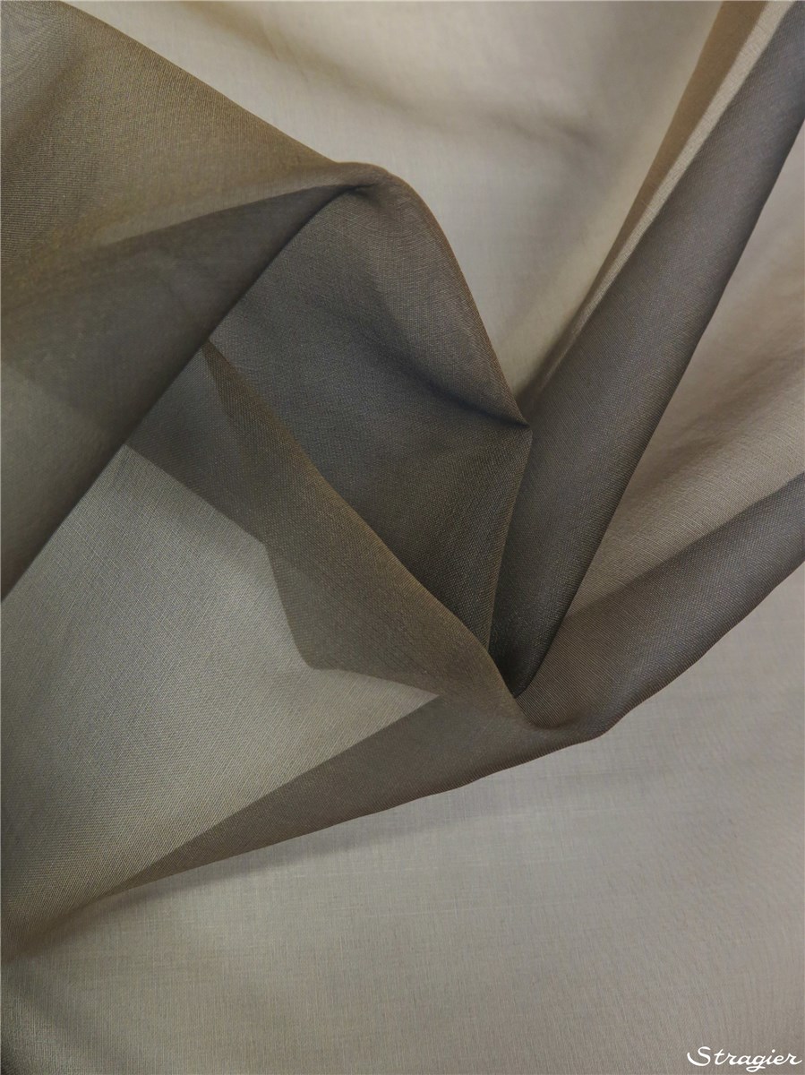 Organza de Soie - uni - Indigo-Or