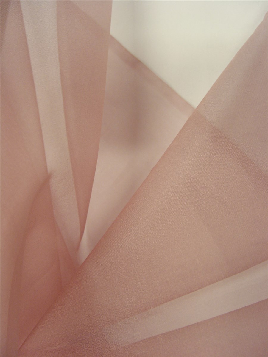 Silk Organza - Plain - Rose Calin
