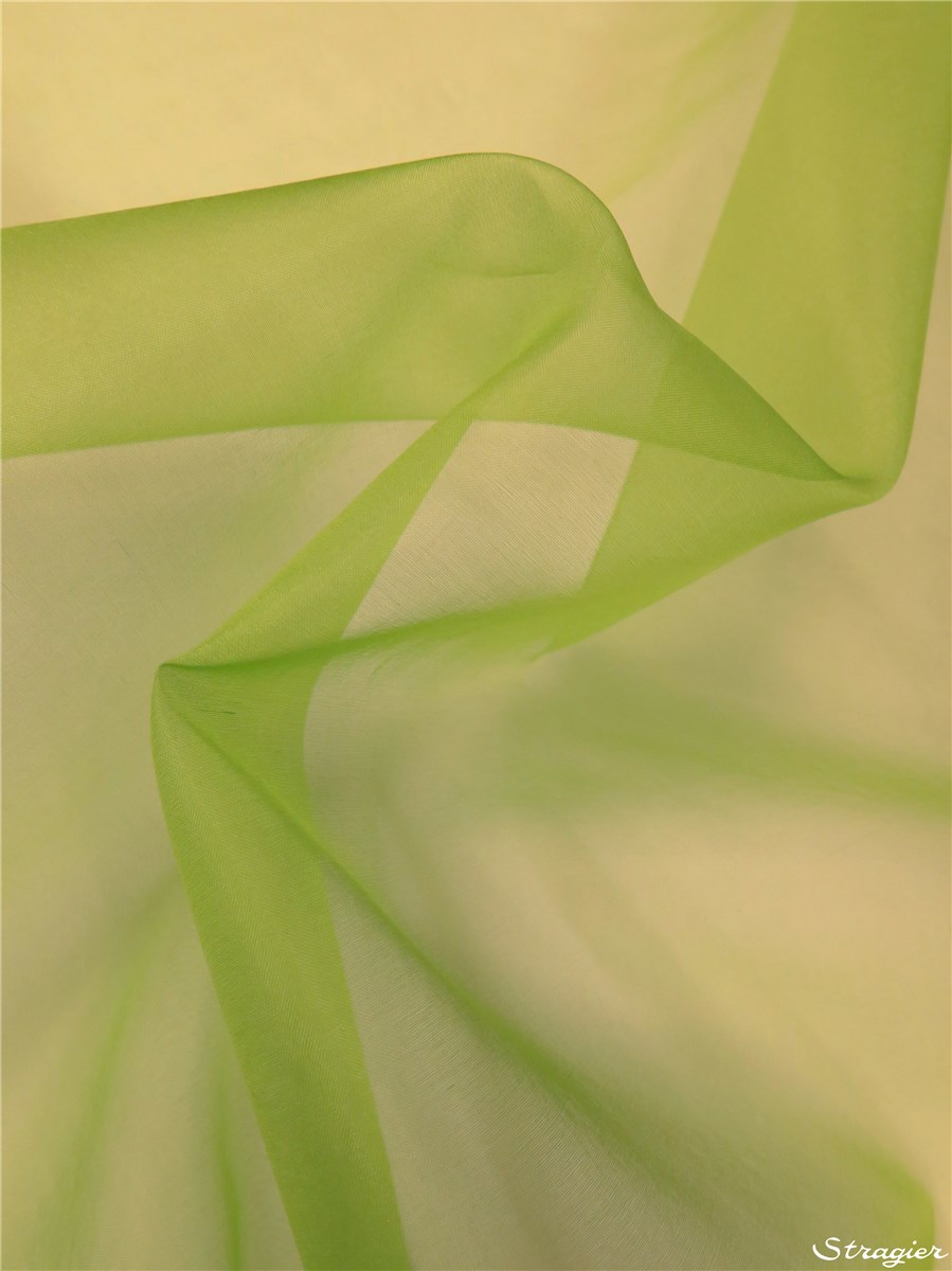 Organza de Soie - Uni - Lime