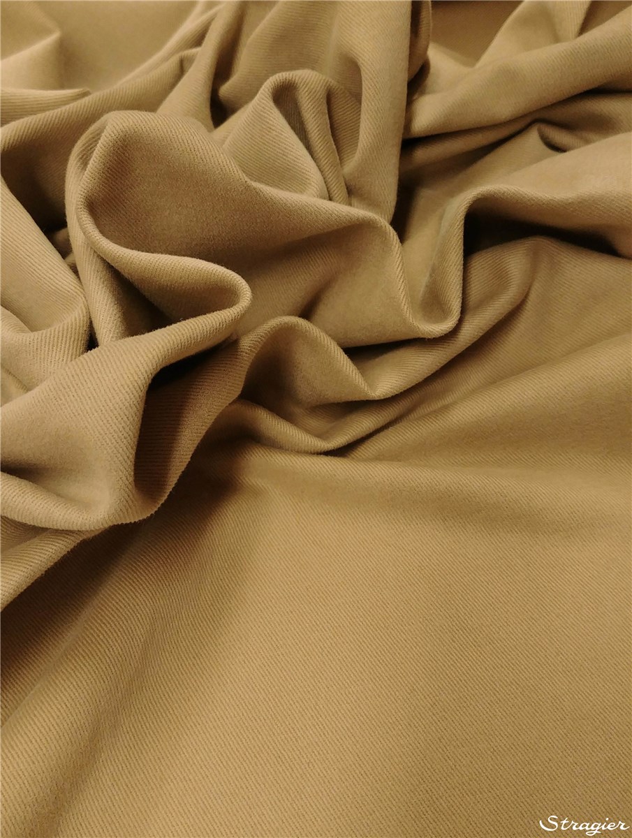 Cotton Twill - Sandwashed - Plain - Sable