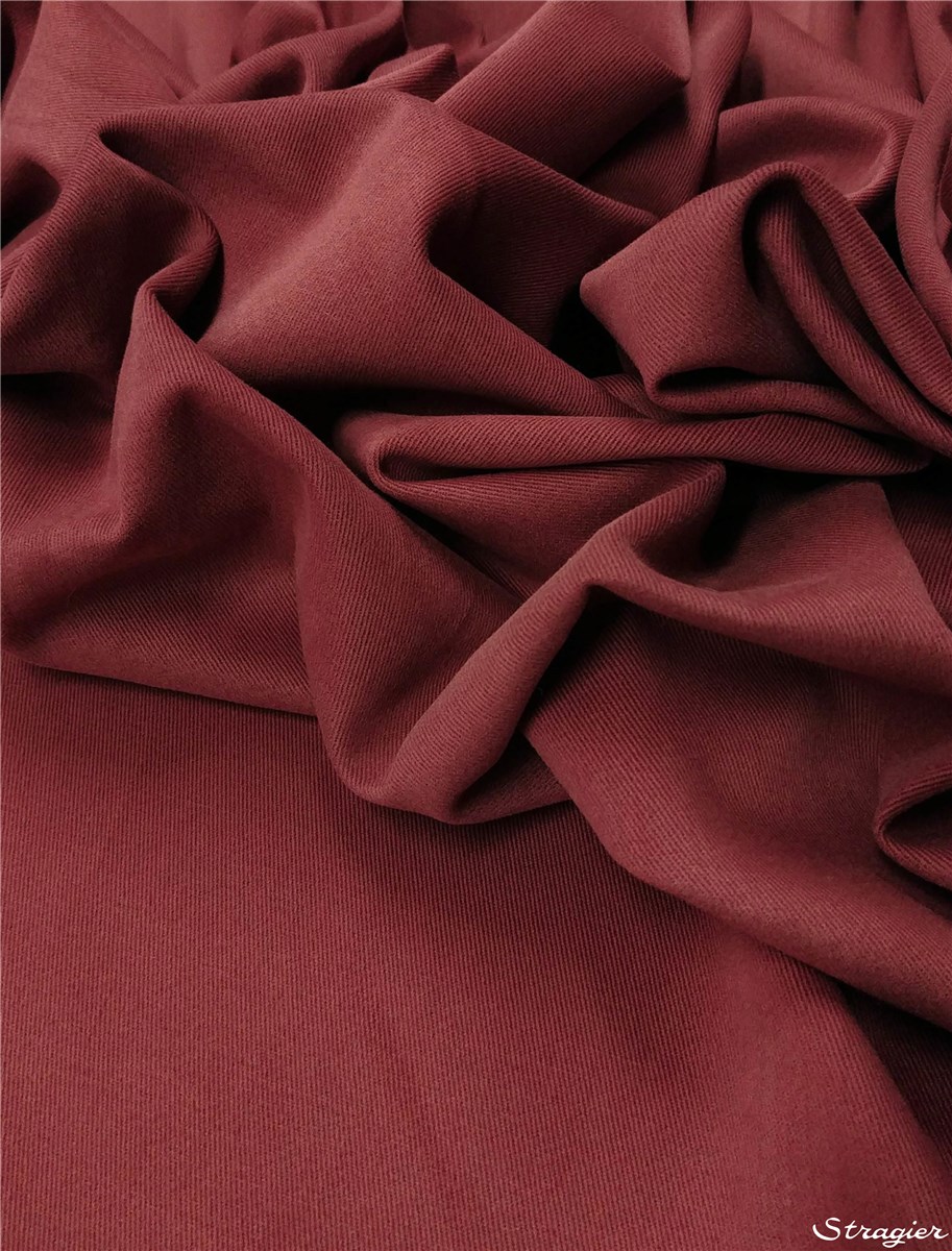 Cotton Twill - Sandwashed - Plain - Cerise