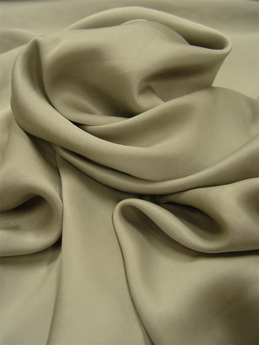 Crepe Satin - super soft - Plain - Steel
