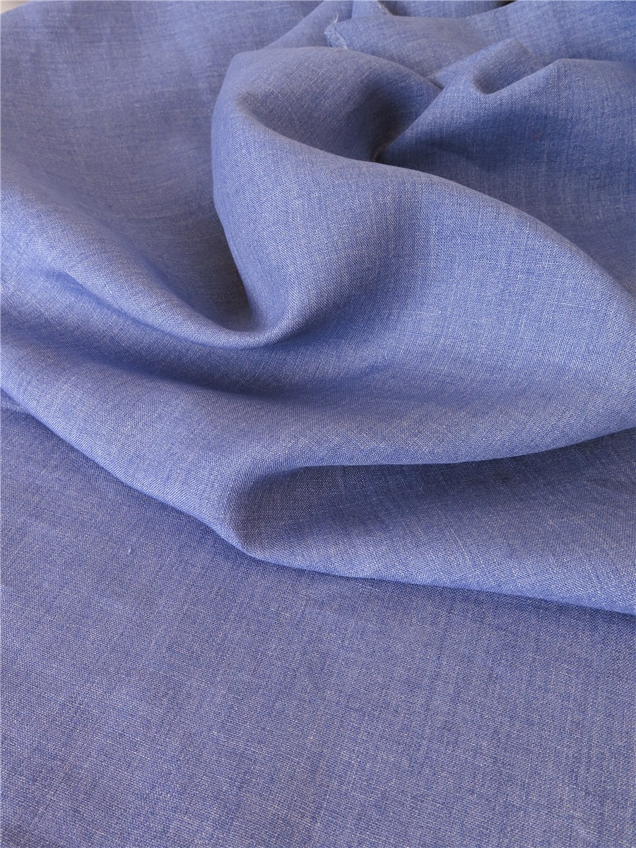 Pur Lin 180cm - uni - Denim