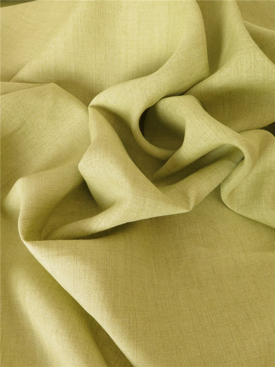 Pur Lin 180cm - uni - Saule