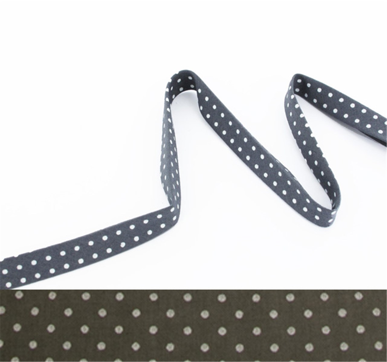 Biais de Lawn - Pois 1,5 mm - Gris Acier - 10 mm