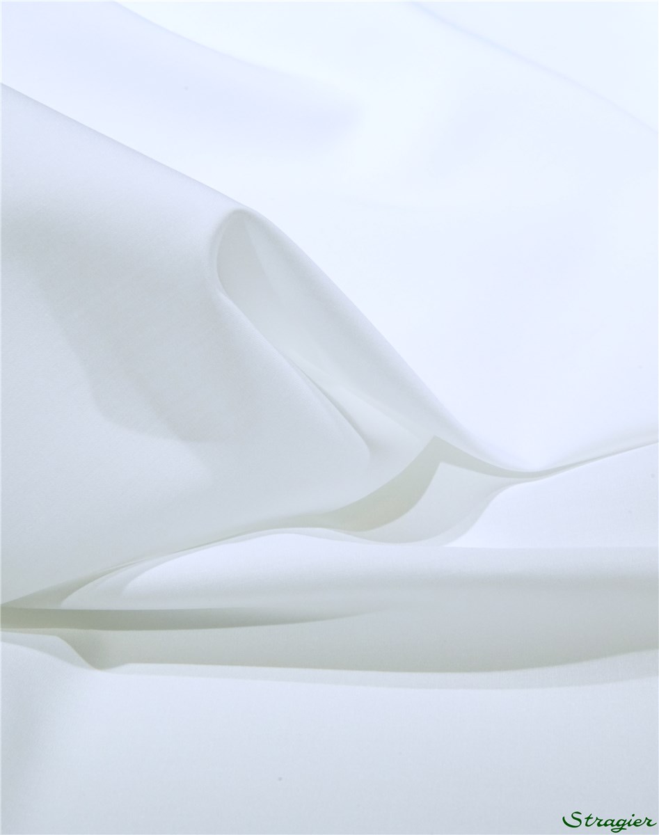 Popeline - fil 60/1 - uni - Blanc