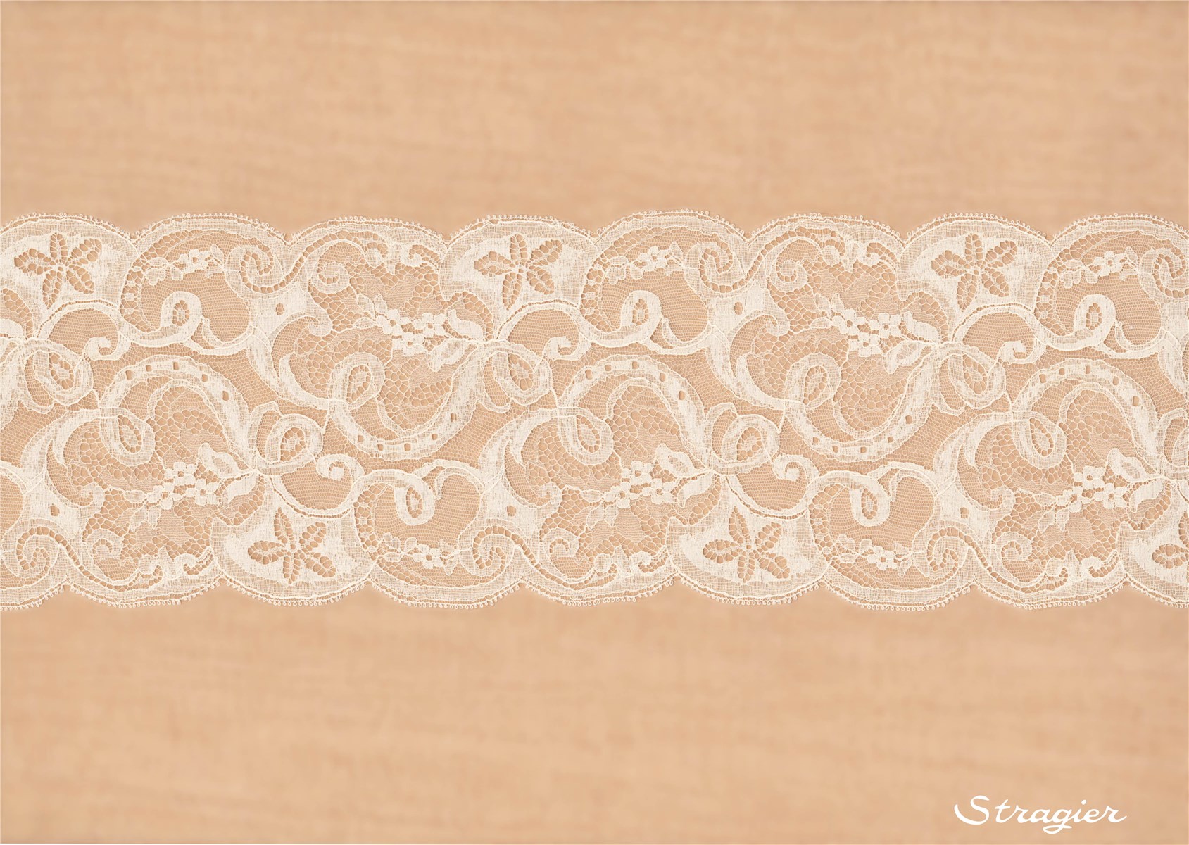 Bord de dentelle 14cm - Volia - Crème