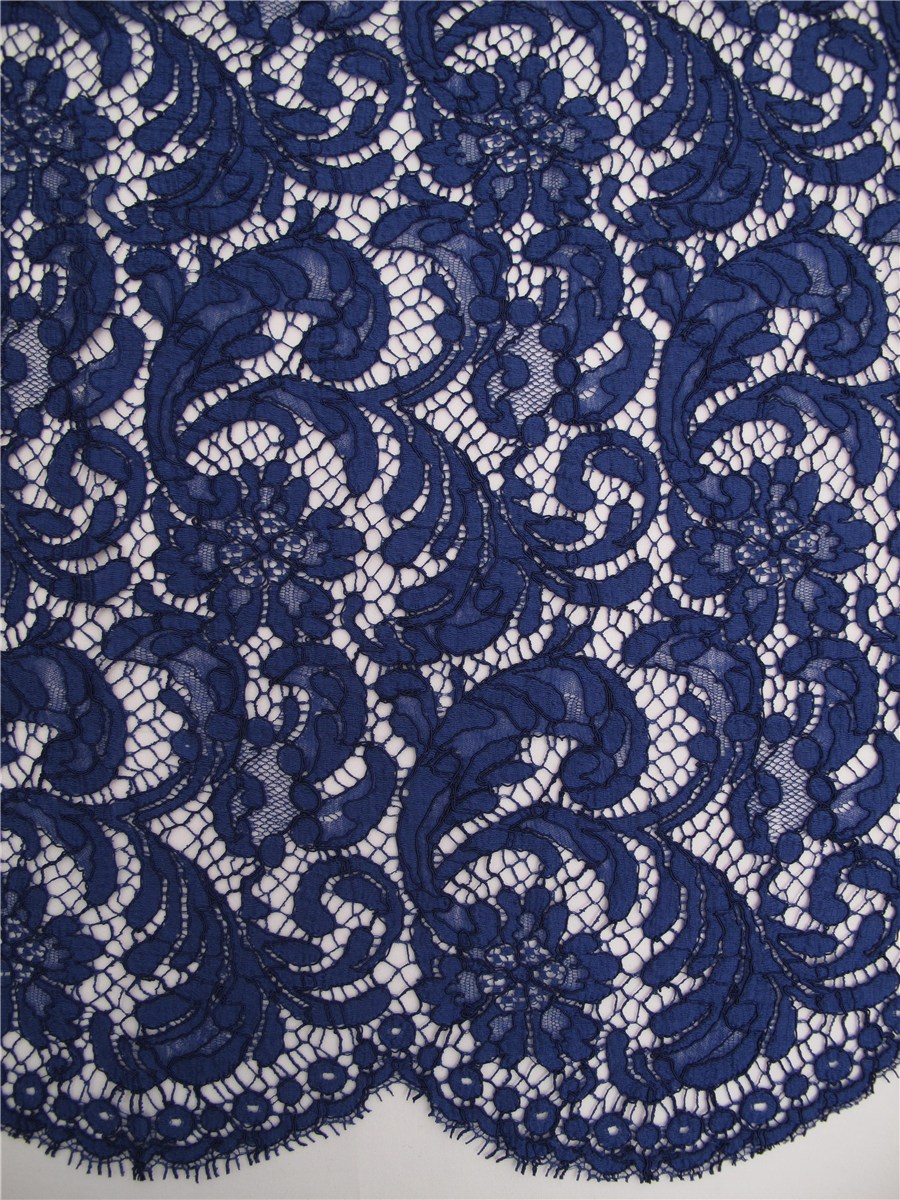 Dentelle de Calais - Aldon - Bleu Outremer - 85 cm