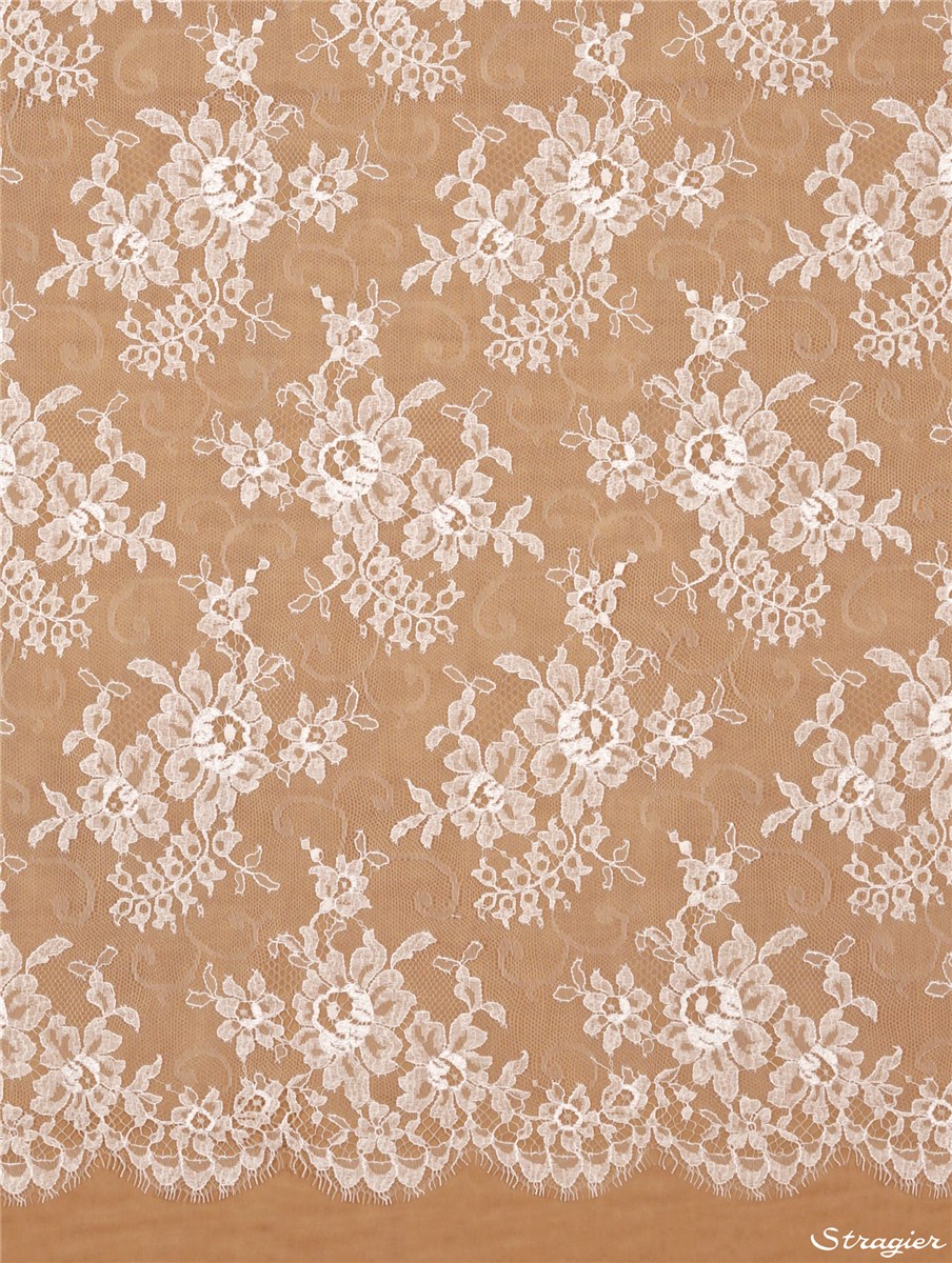 Calais Lace - fine - Filipi - Stragier Ivory - 90 cm