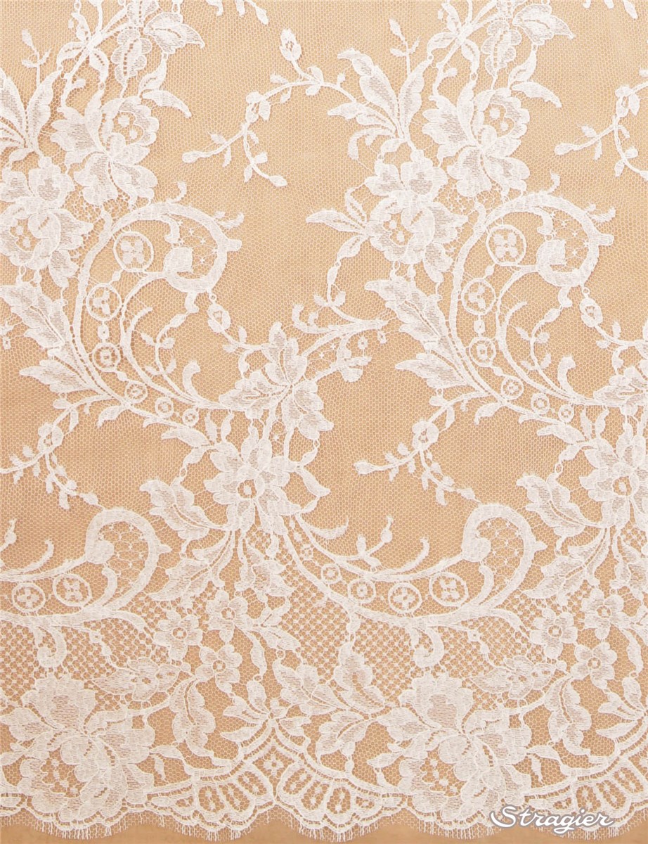 Calais Lace - Ombline - Stragier Ivory - 175 cm