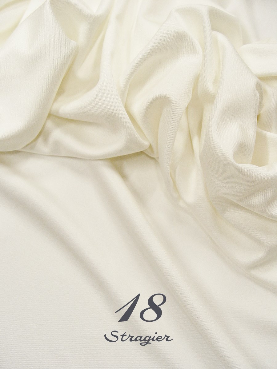 Jersey de Soie 150 gr/m² - uni - Ivoire clair Stragier