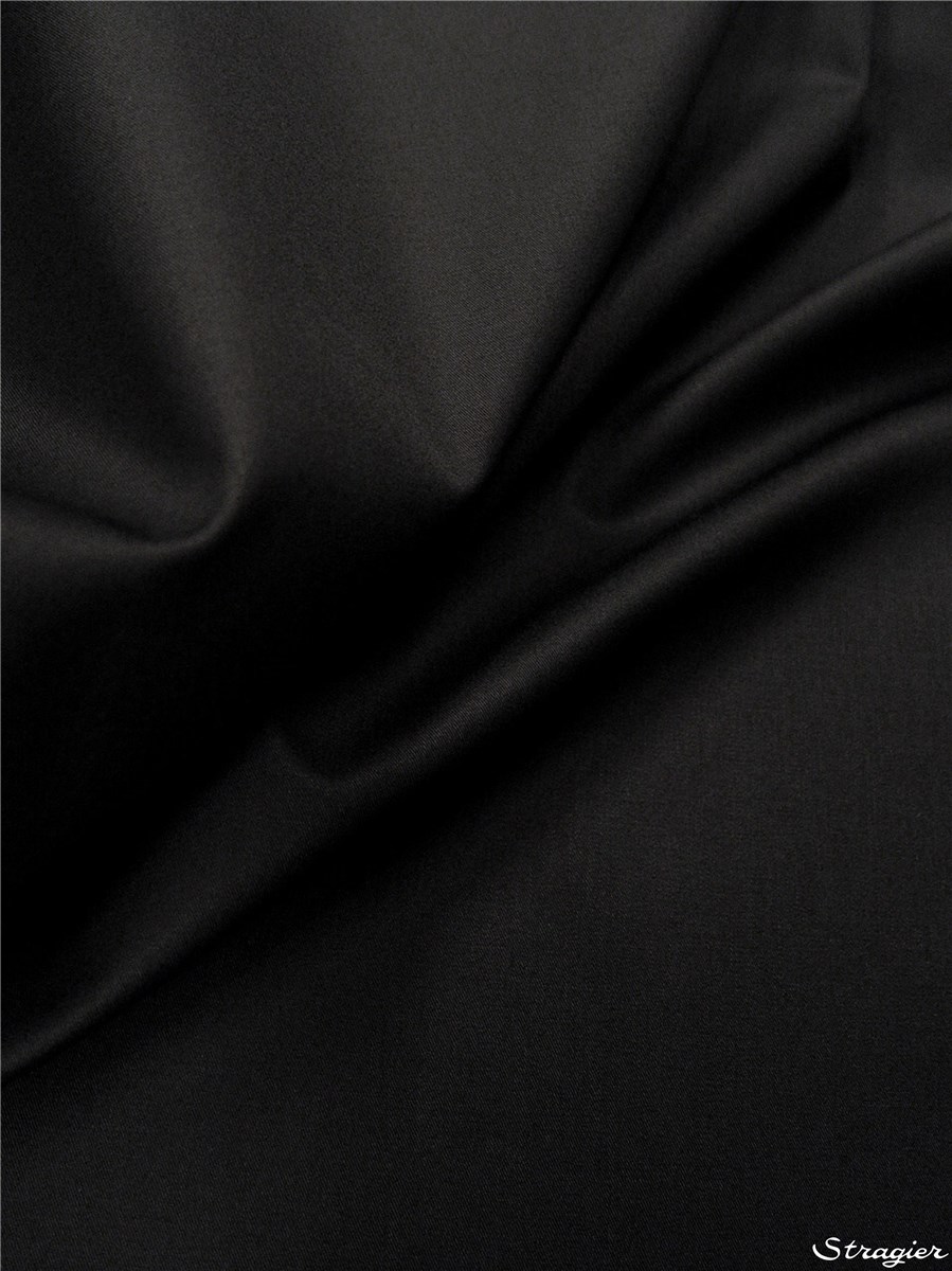 Cotton Twill - light - Plain - Noir
