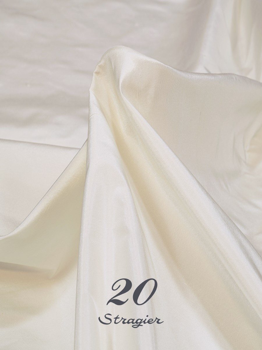 Shantung Silk - Plain - Stragier Ivory