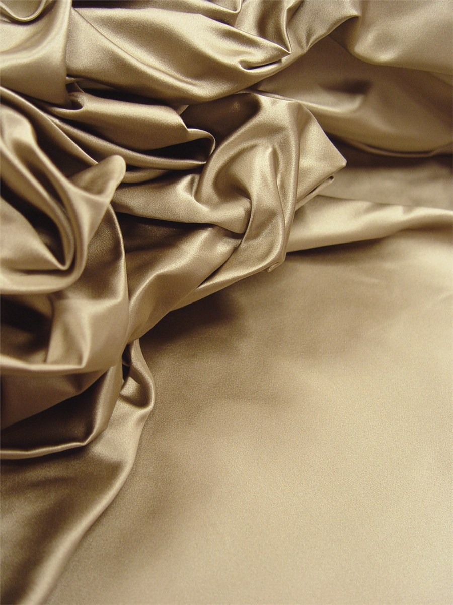 Satin duchesse 100% Soie (8 fils) - Uni - Taupe