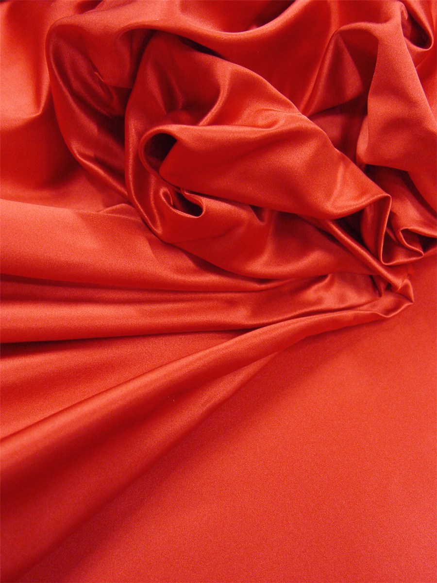 Duchess Satin - 100% Silk (8 Threads) - Plain - Rouge