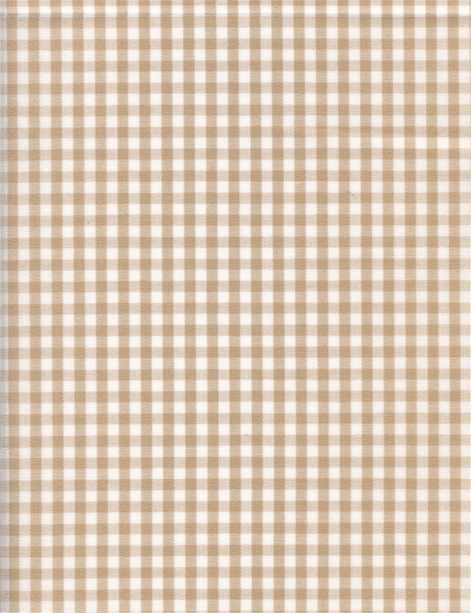 Popeline mélangée - Vichy 2,5mm - Beige