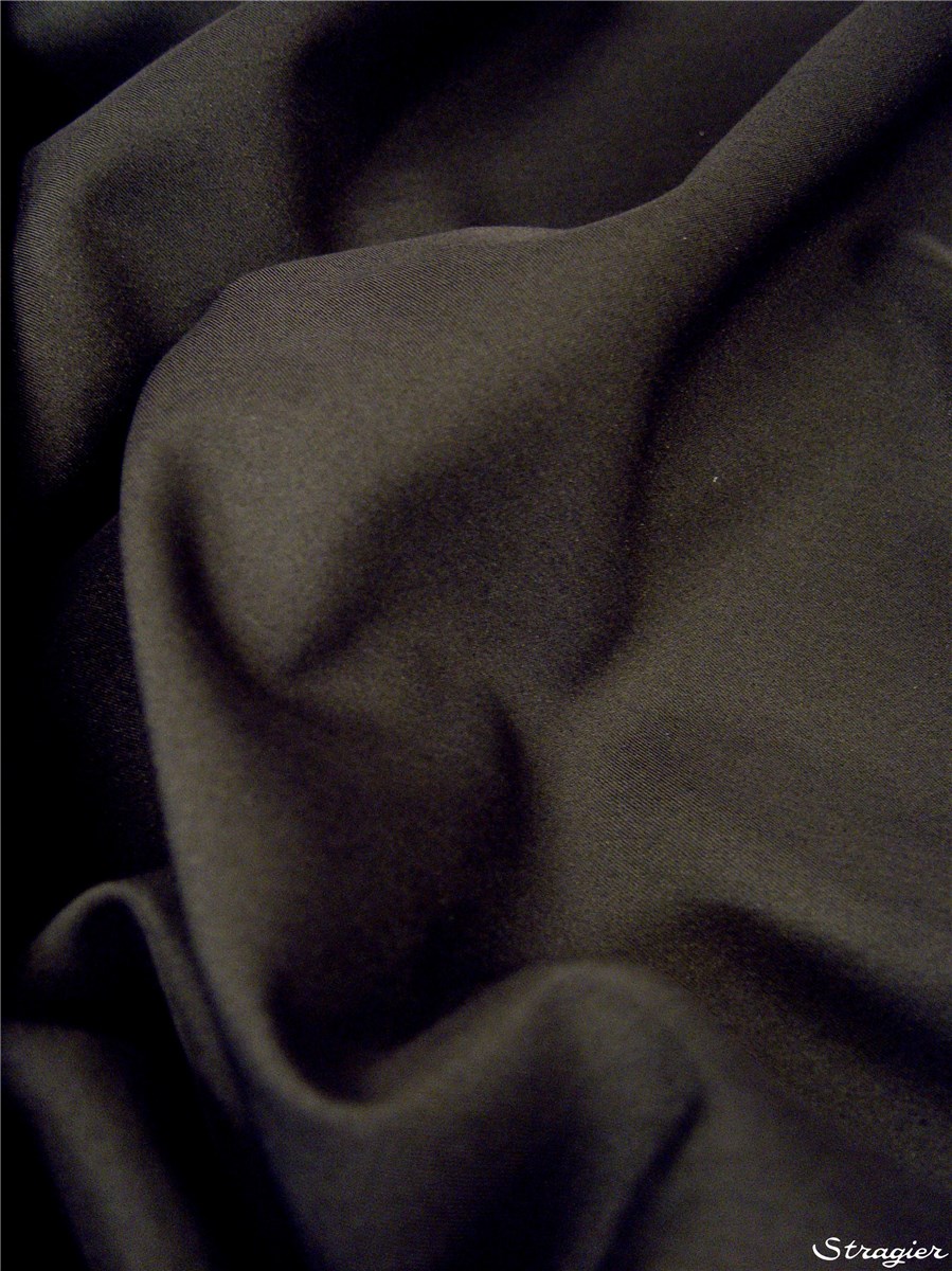 Gabardine infroissable - uni - Anthracite